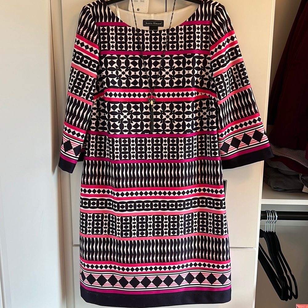 Jessica Howard Dress and Coordinating Necklace